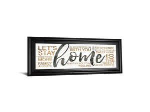 Home By Marla Rae 18X42 Framed Print