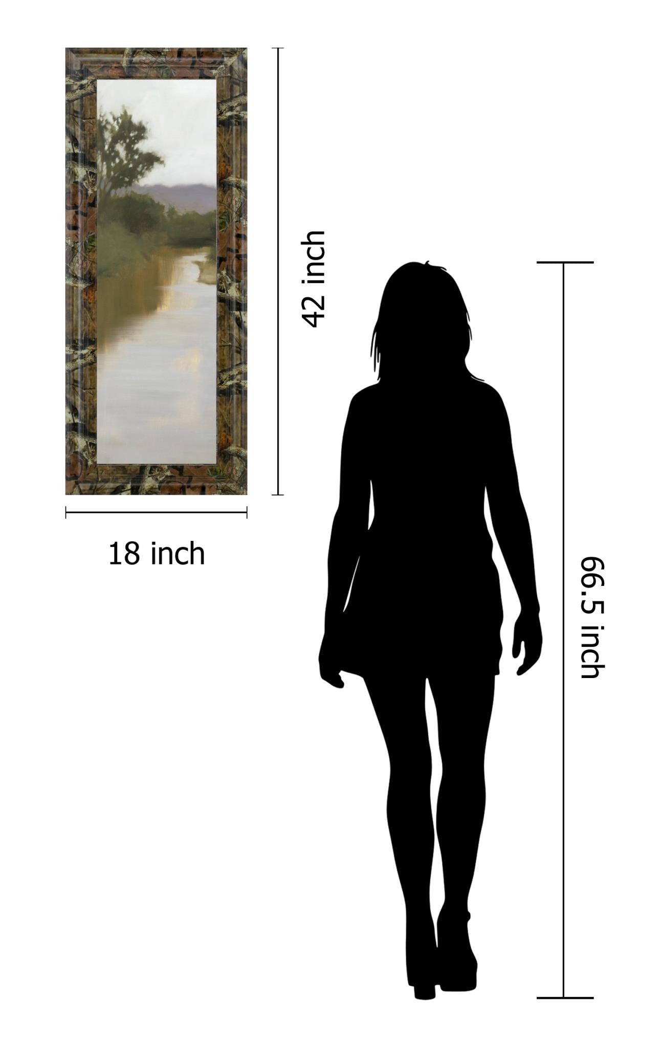 River Journey By Megan Lightell ***Monl*** 18X42 Framed Print