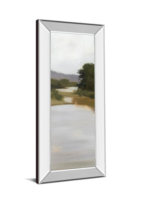 Mirrored Frame River Journey By Megan Lightell 18X42 Mirror Frame Print