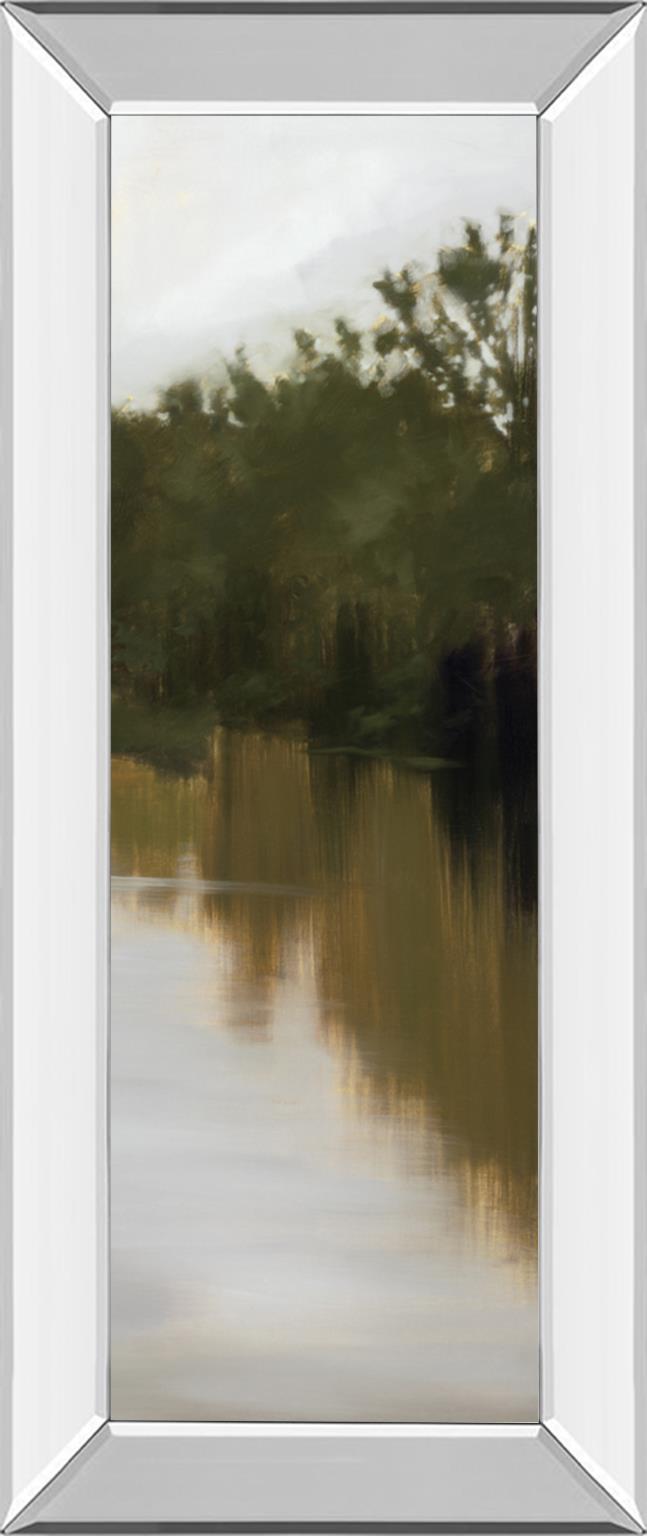 Mirrored Frame River Journey By Megan Lightell 18X42 Mirror Frame Print