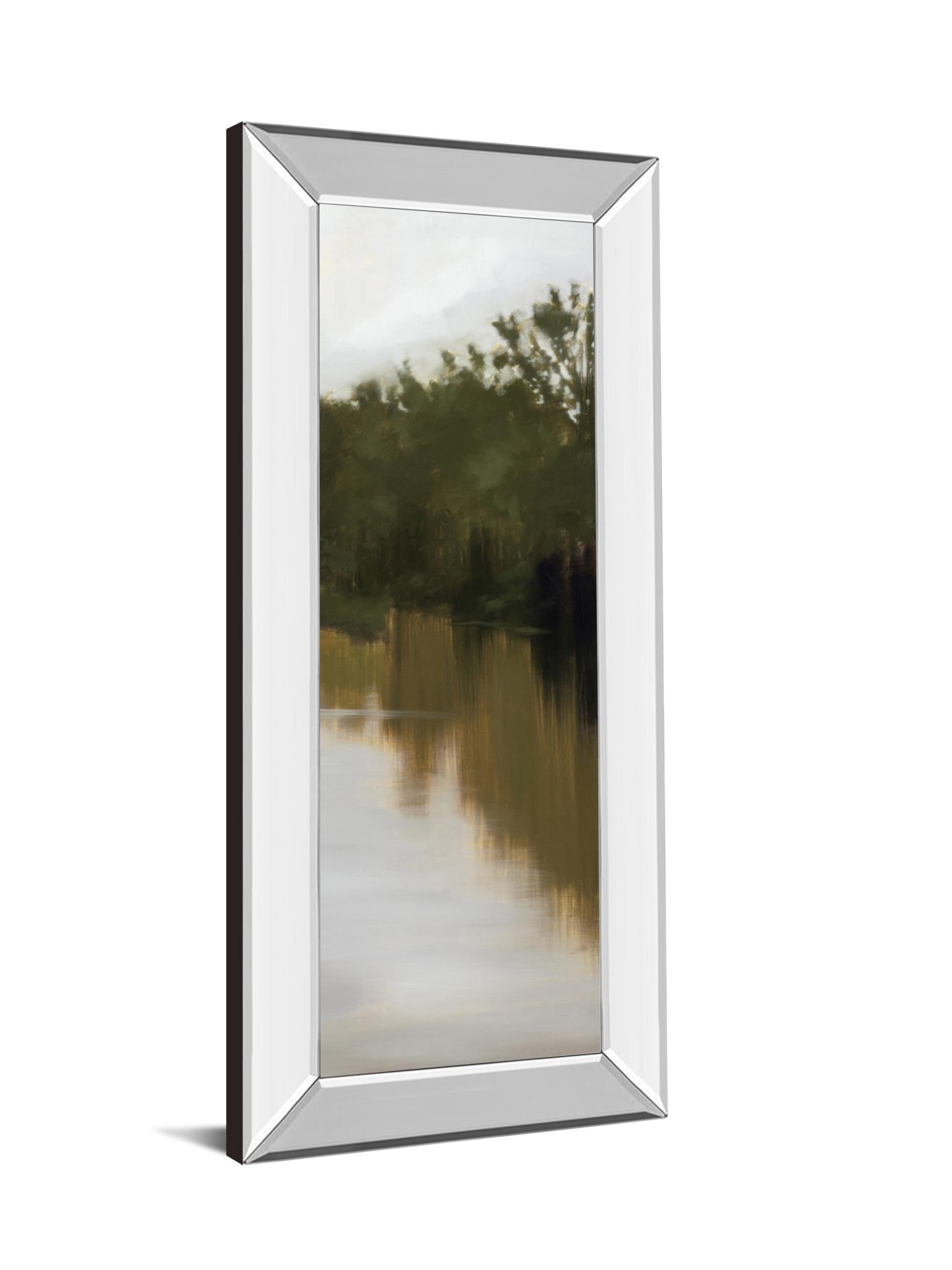 Mirrored Frame River Journey By Megan Lightell 18X42 Mirror Frame Print