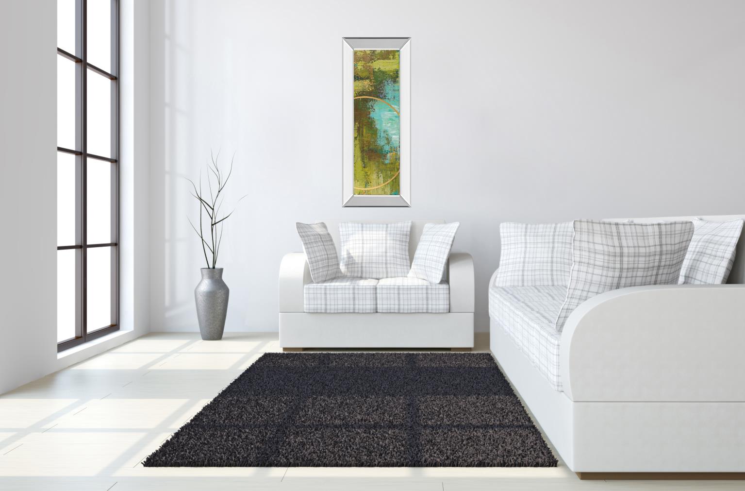 Mirrored Frame Aller Chartreuse By Patrick St. Germain 18X42 Mirror Frame Print