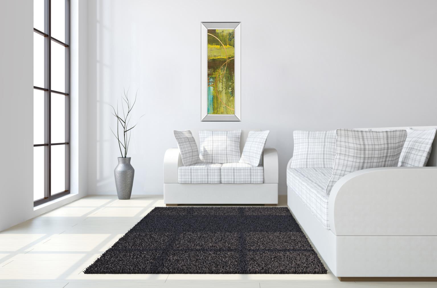Mirrored Frame Aller Chartreuse By Patrick St. Germain 18X42 Mirror Frame Print