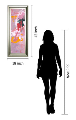 Composition 1B By Melissa Wang 18X42 Framed Print