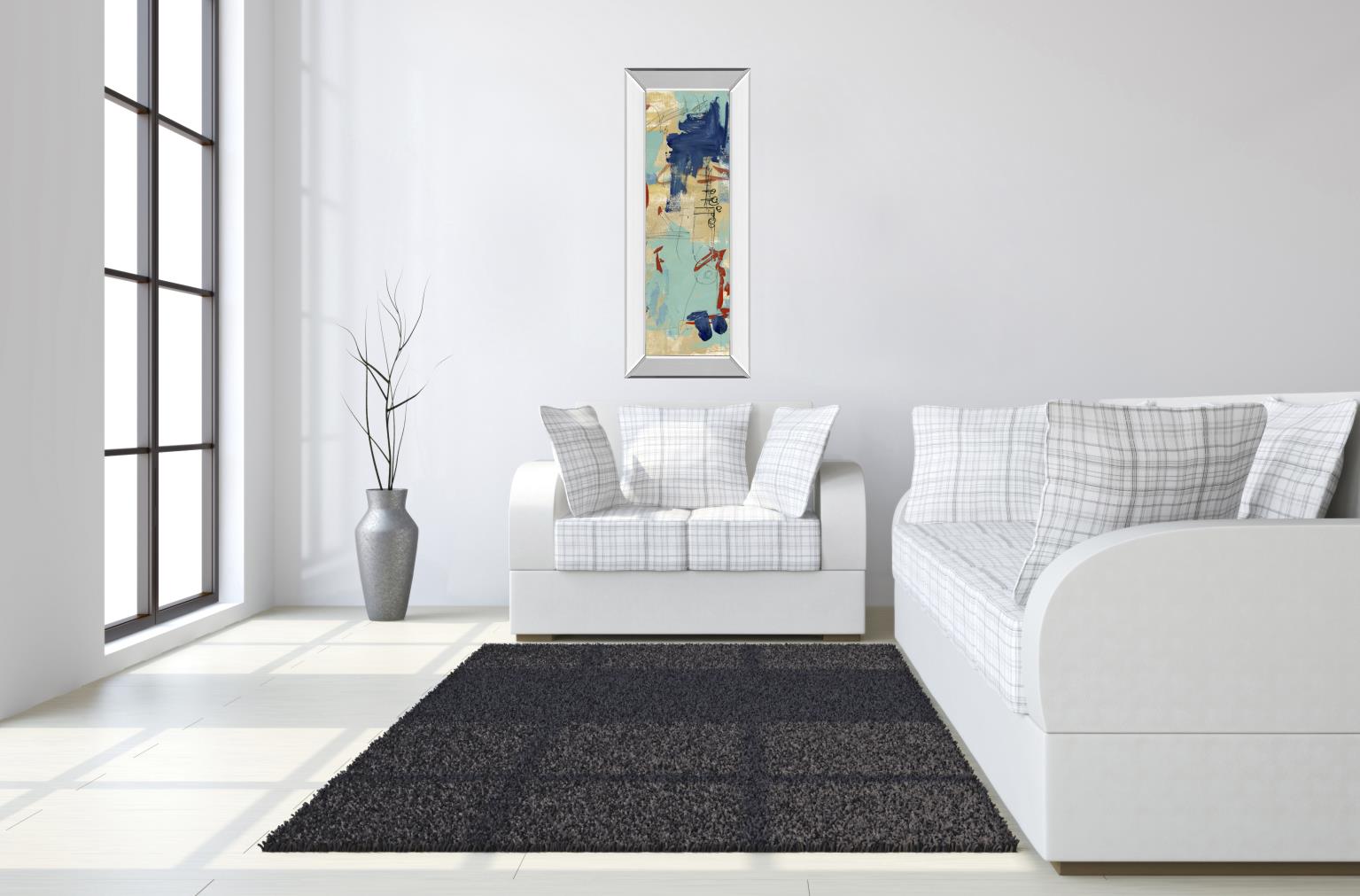 Mirrored Frame Composition 4A By Melissa Wang 18X42 Mirror Frame Print