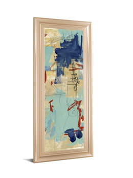 Composition 4A By Melissa Wang 18X42 Framed Print