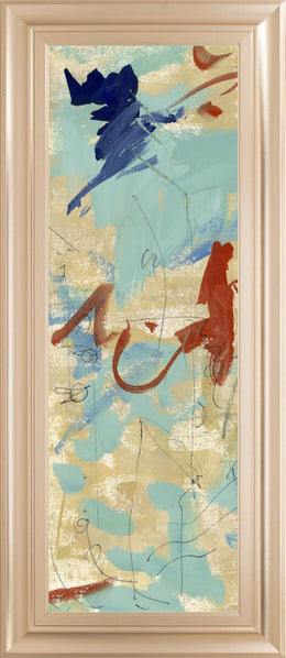 Composition 4B By Melissa Wang 18X42 Framed Print