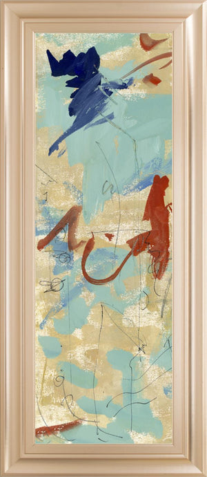 Composition 4B By Melissa Wang 18X42 Framed Print
