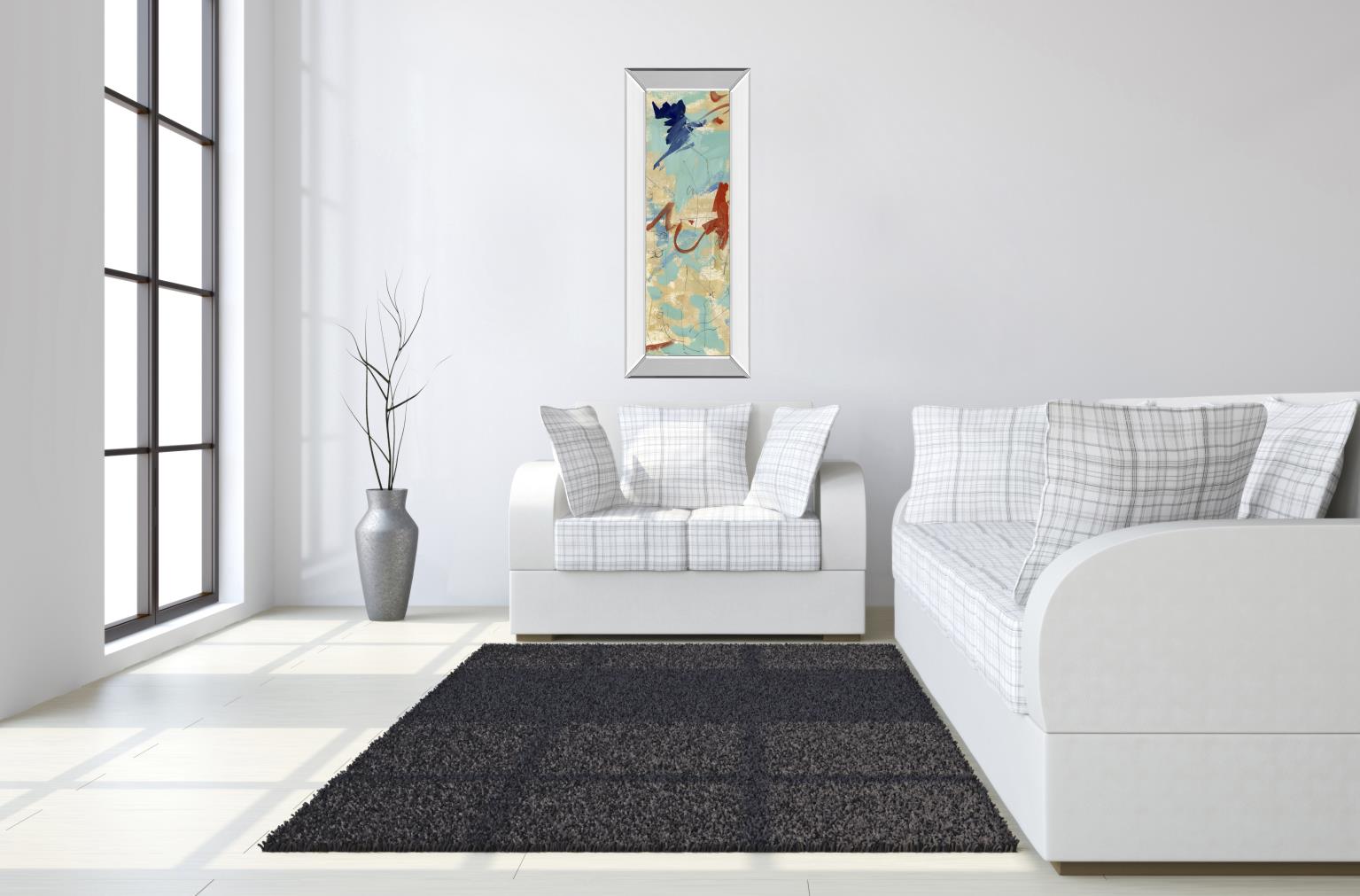 Mirrored Frame Composition 4B By Melissa Wang 18X42 Mirror Frame Print