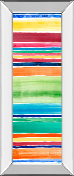 Mirrored Frame Cabana Panel I By Regina Moore 18X42 Mirror Frame Print