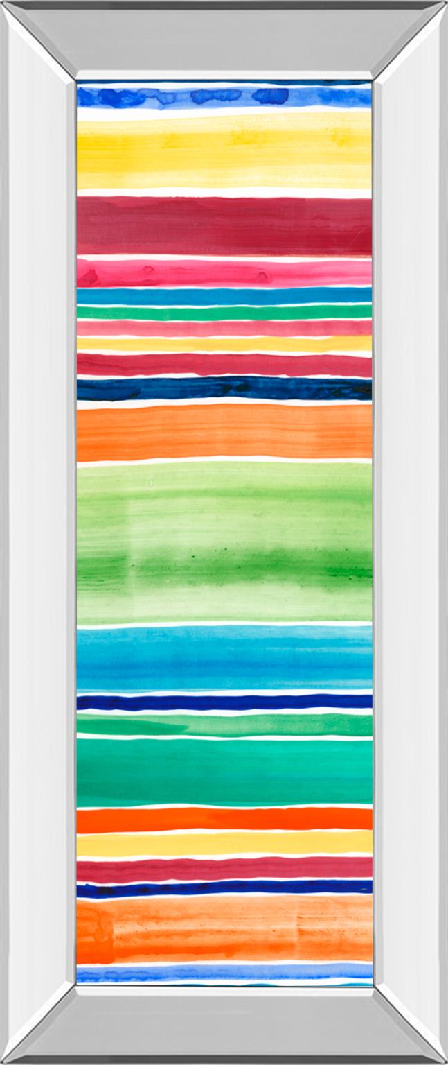 Mirrored Frame Cabana Panel I By Regina Moore 18X42 Mirror Frame Print