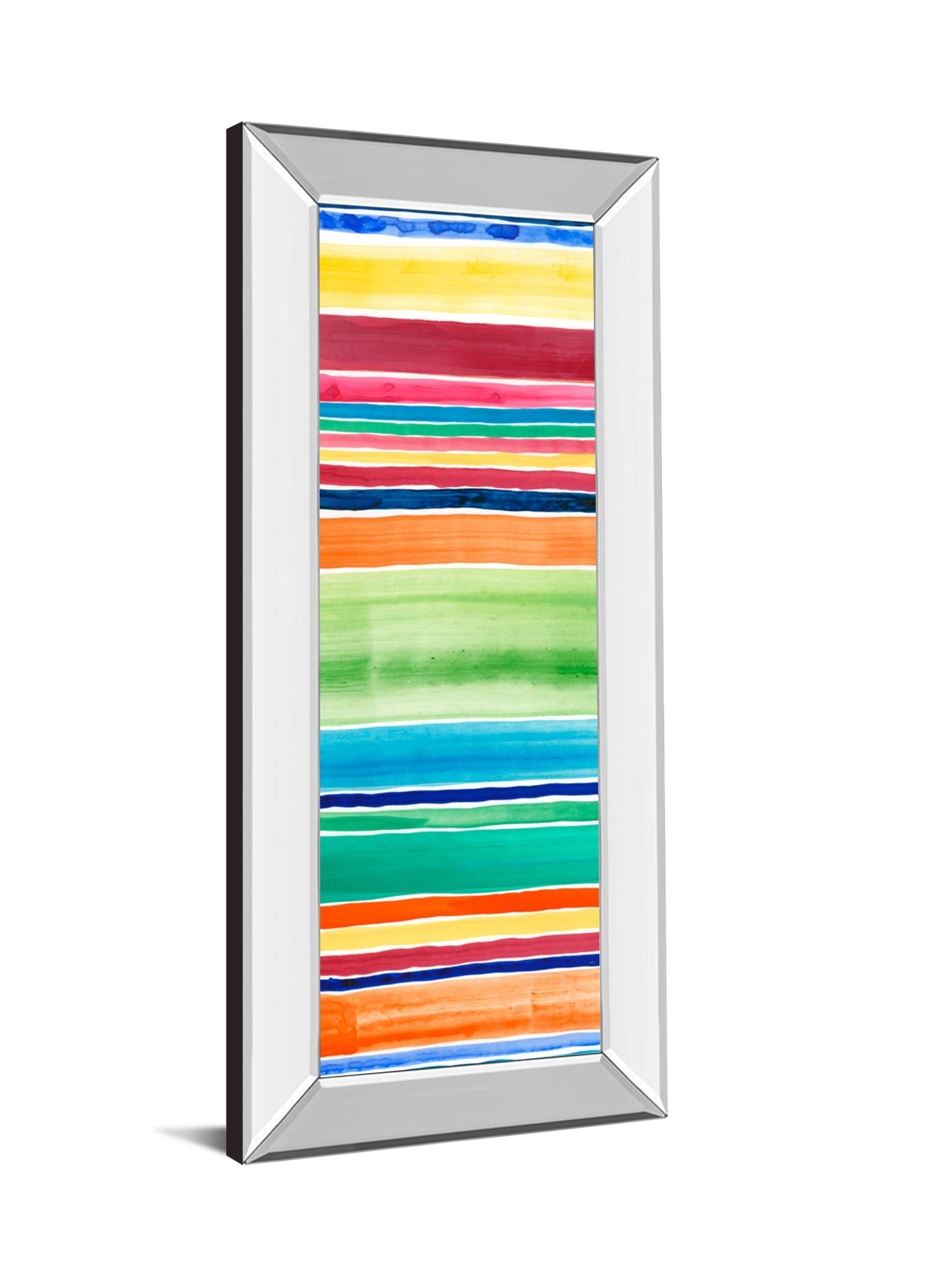 Mirrored Frame Cabana Panel I By Regina Moore 18X42 Mirror Frame Print