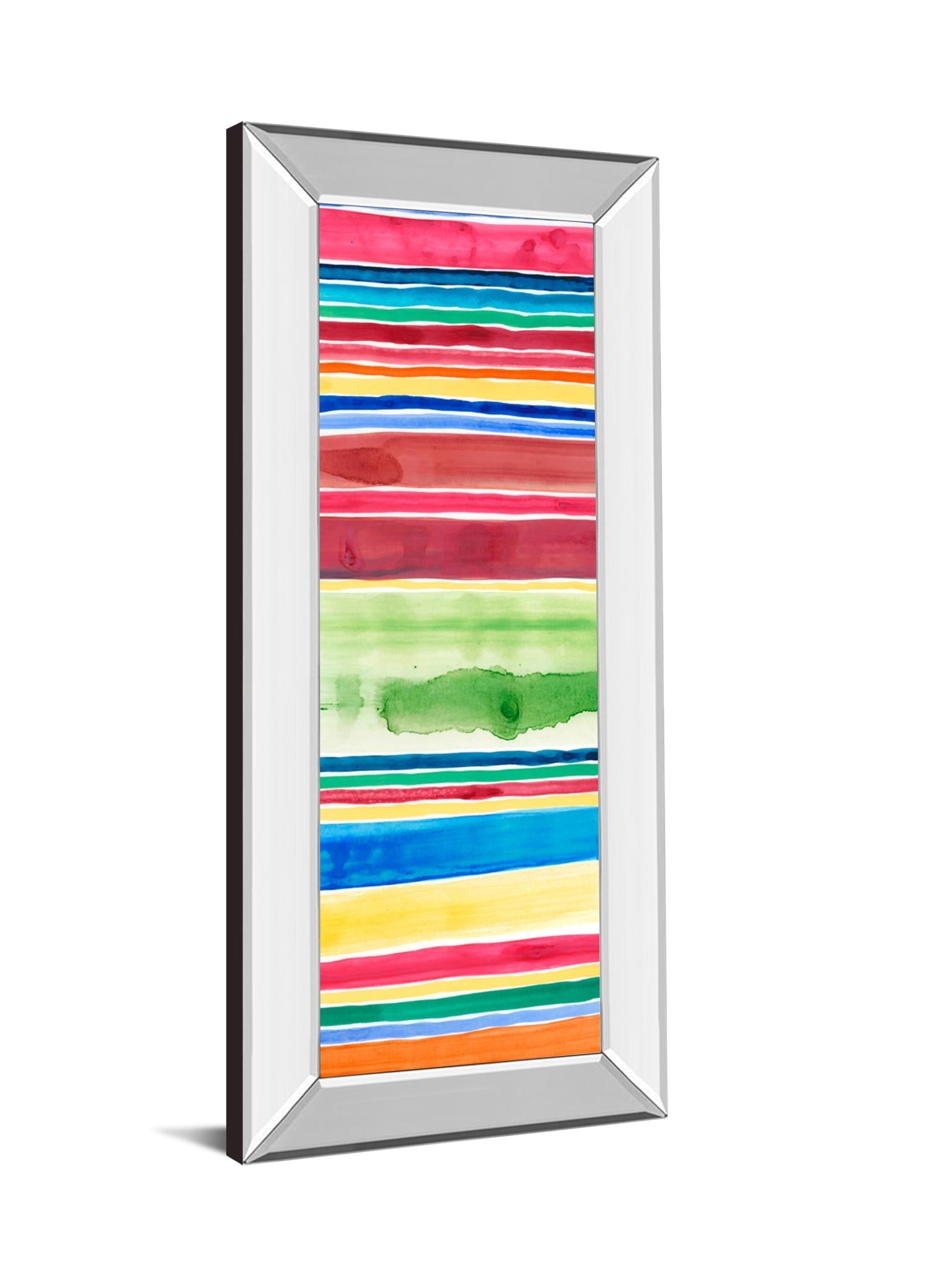 Mirrored Frame Cabana Panel Ii By Regina Moore 18X42 Mirror Frame Print