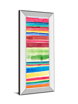 Mirrored Frame Cabana Panel Ii By Regina Moore 18X42 Mirror Frame Print