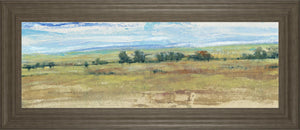 Distant Treeline Panel I By Tim Otoole 18X42 Framed Print