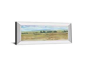 Mirrored Frame Distant Treeline Panel I By Tim Otoole 18X42 Mirror Frame Print