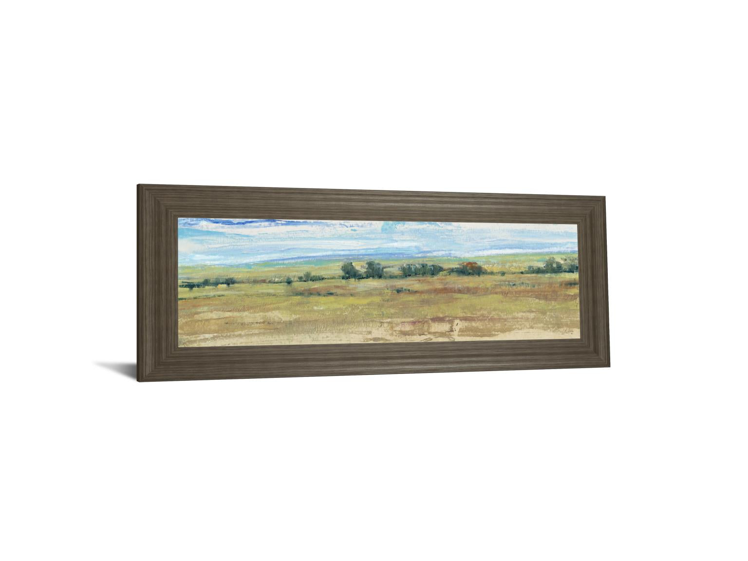 Distant Treeline Panel I By Tim Otoole 18X42 Framed Print