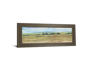 Distant Treeline Panel I By Tim Otoole 18X42 Framed Print