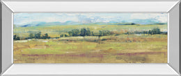 Mirrored Frame Distant Treeline Panel Ii By Tim Otoole 18X42 Mirror Frame Print