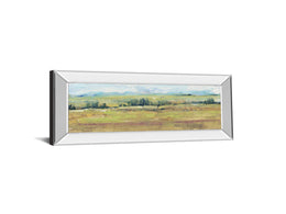 Mirrored Frame Distant Treeline Panel Ii By Tim Otoole 18X42 Mirror Frame Print