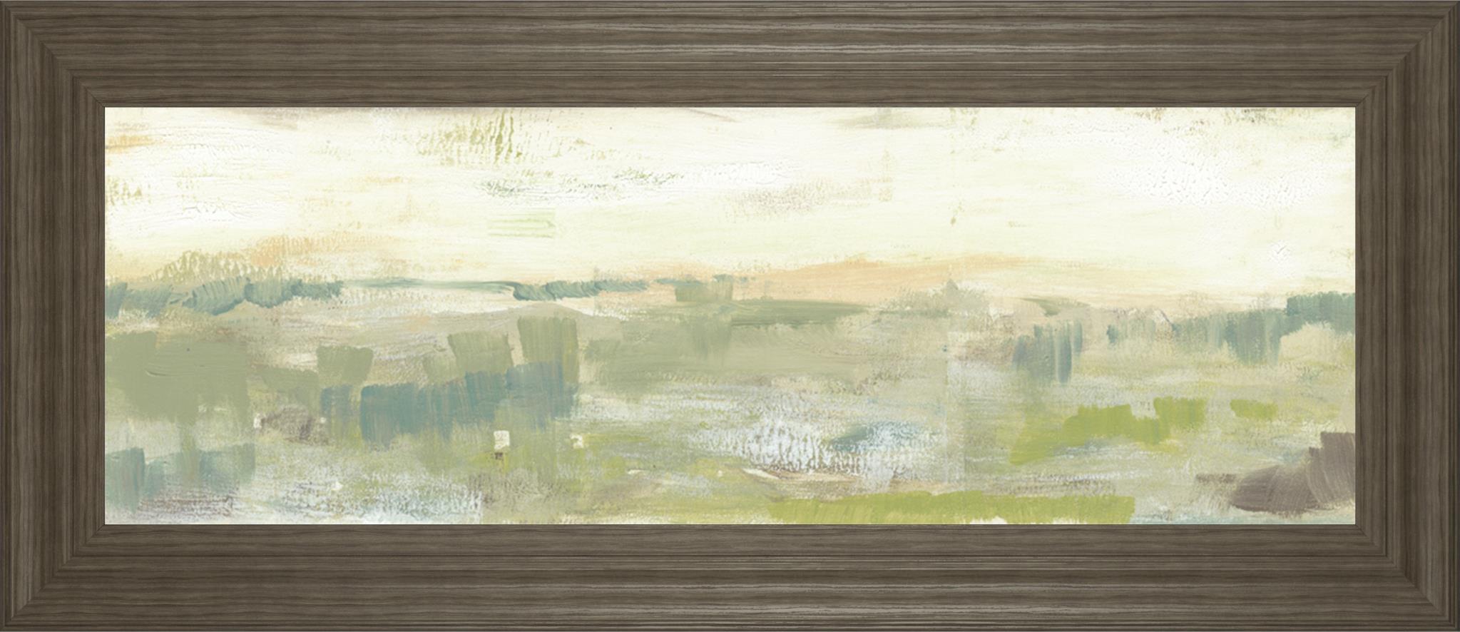 Greenery Horizon Line Ii By Jennifer Goldberger 18X42 Framed Print
