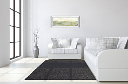 Mirrored Frame Greenery Horizon Line Ii By Jennifer Goldberger 18X42 Mirror Frame Print