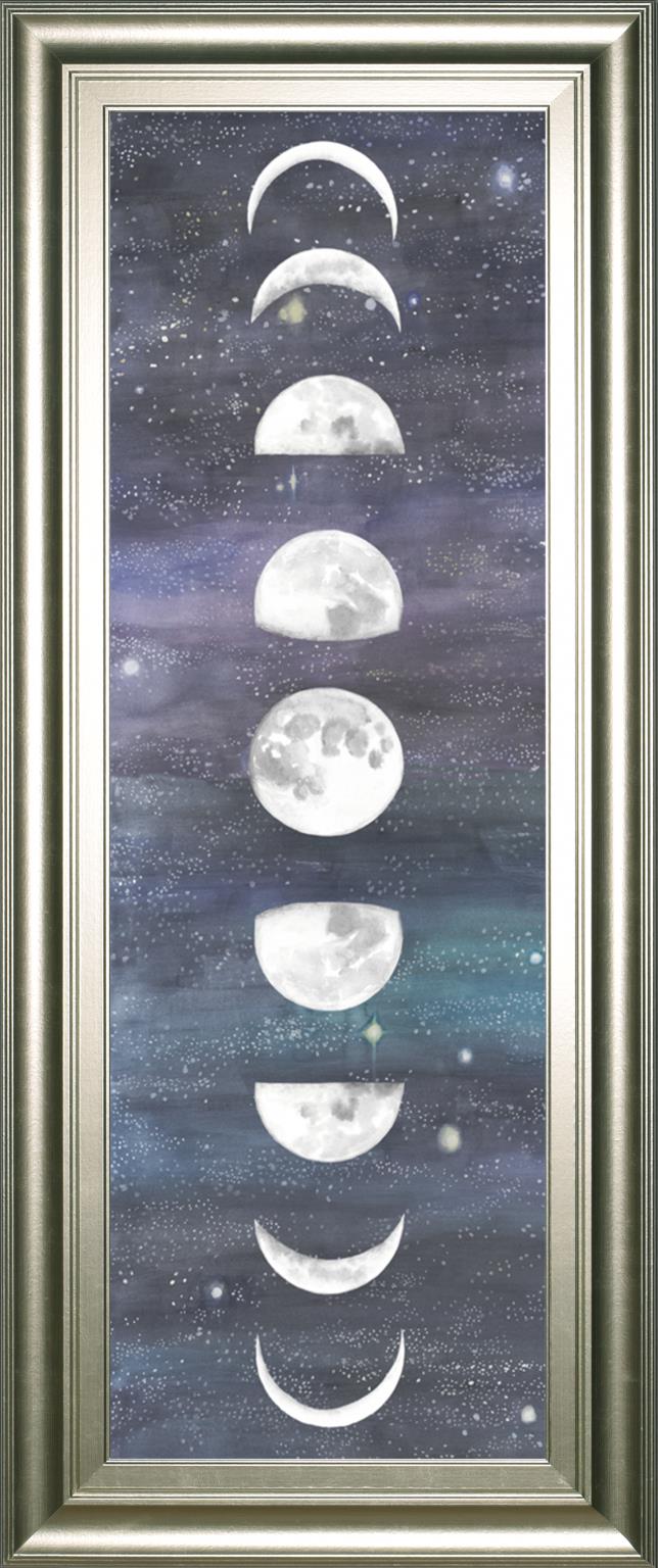 Moon Chart I By Naomi Mccavitt 18X42 Framed Print