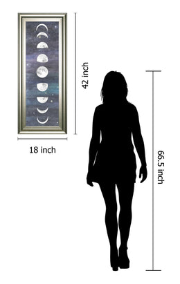 Moon Chart I By Naomi Mccavitt 18X42 Framed Print