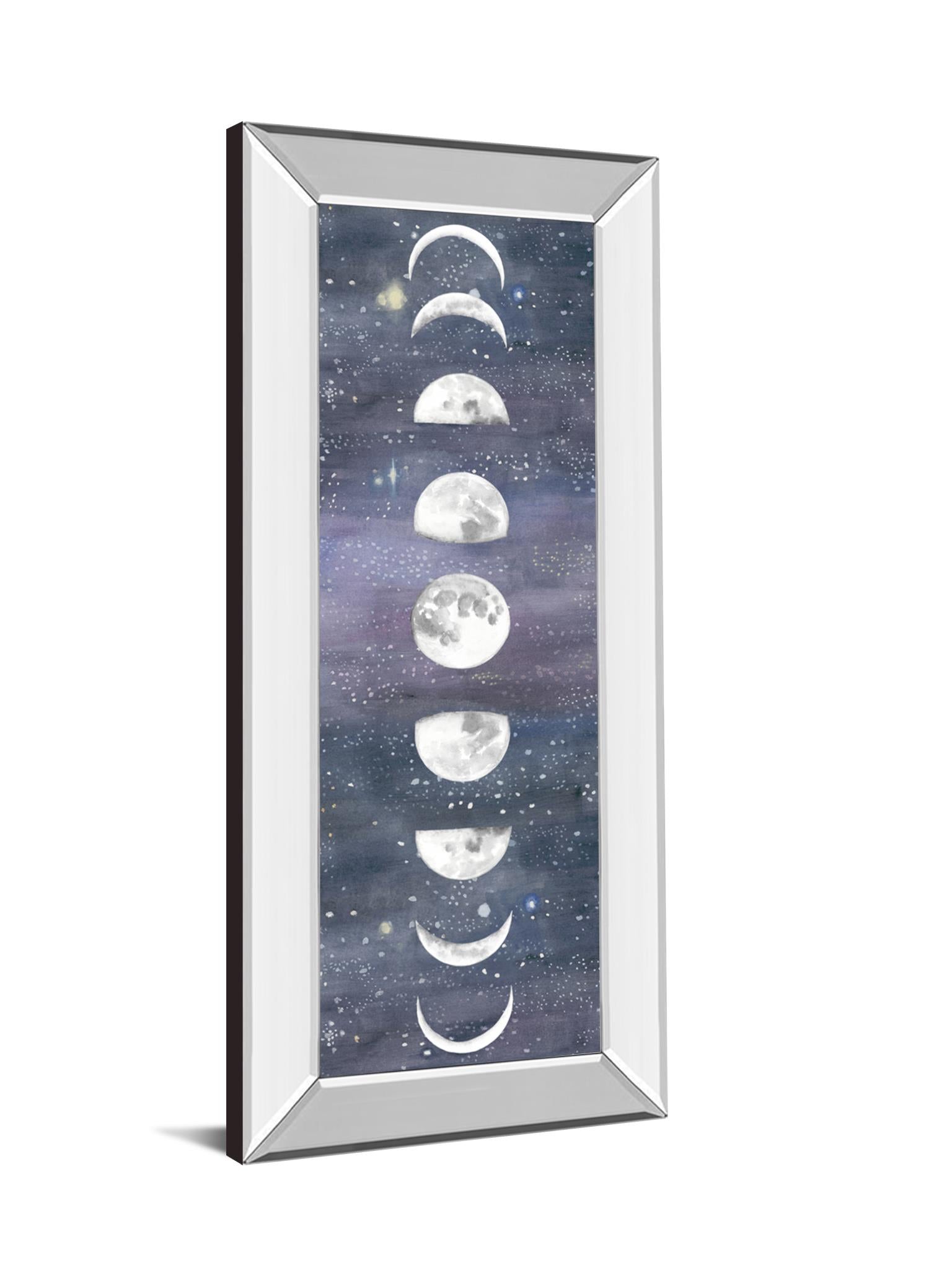 Mirrored Frame Moon Chart Ii By Naomi Mccavitt 18X42 Mirror Frame Print