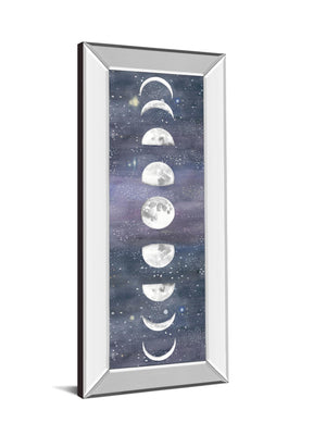 Mirrored Frame Moon Chart Ii By Naomi Mccavitt 18X42 Mirror Frame Print