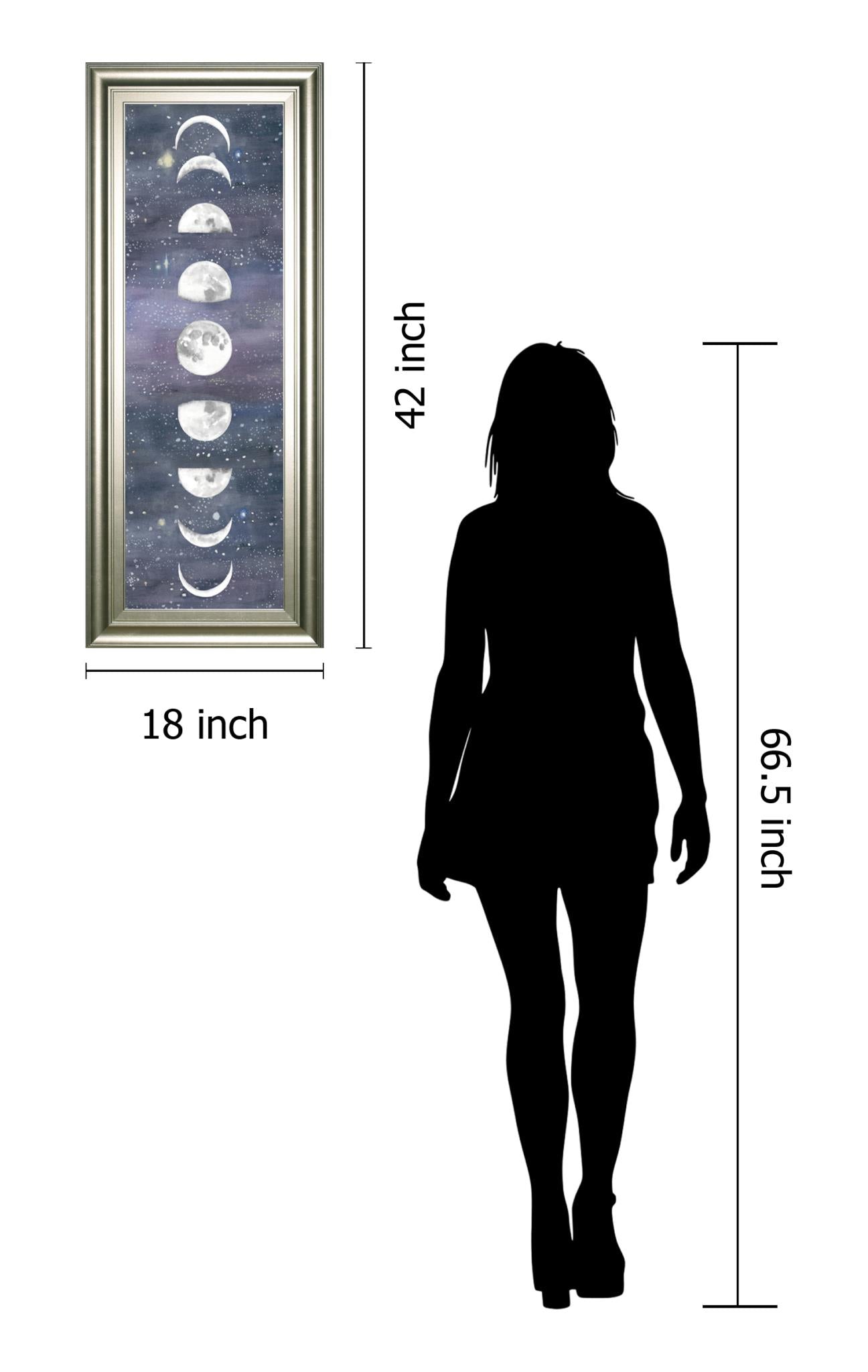 Moon Chart Ii By Naomi Mccavitt 18X42 Framed Print