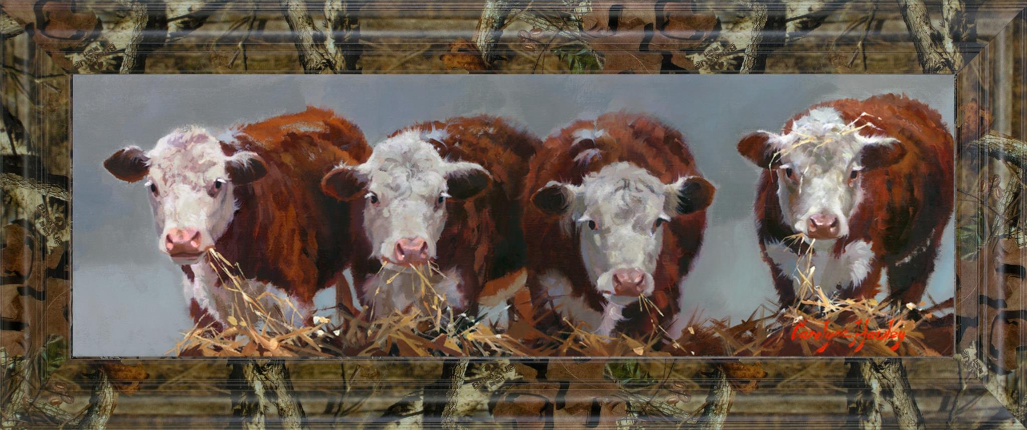The Diner'S Club By Carolyne Hawley ***Monl*** 18X42 Framed Print