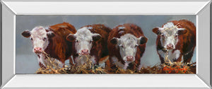 Mirrored Frame The Diner'S Club By Carolyne Hawley 18X42 Mirror Frame Print