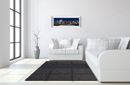 Mirrored Frame New York At Night Xi By James Mcloughlin 18X42 Mirror Frame Print