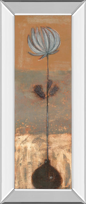 Mirrored Frame Solitary Flower I By Norman Wyatt 18X42 Mirror Frame Print