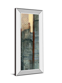 Mirrored Frame Urban Landscape V By Norman Wyatt 18X42 Mirror Frame Print