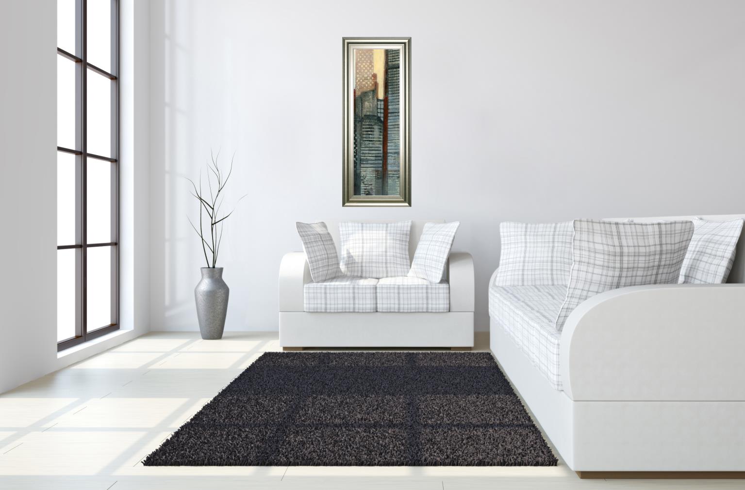 Urban Landscape V By Norman Wyatt 18X42 Framed Print