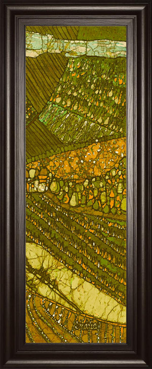 Vineyard Batik Ii By Andrea Davis 18X42 Framed Print