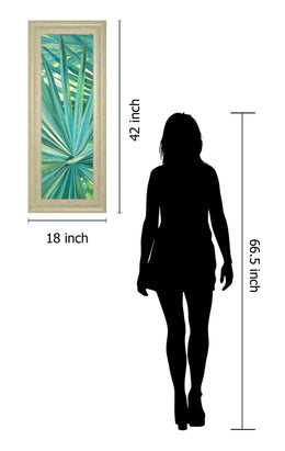 Fan Palm I By Suzanne Wilkins 18X42 Framed Print
