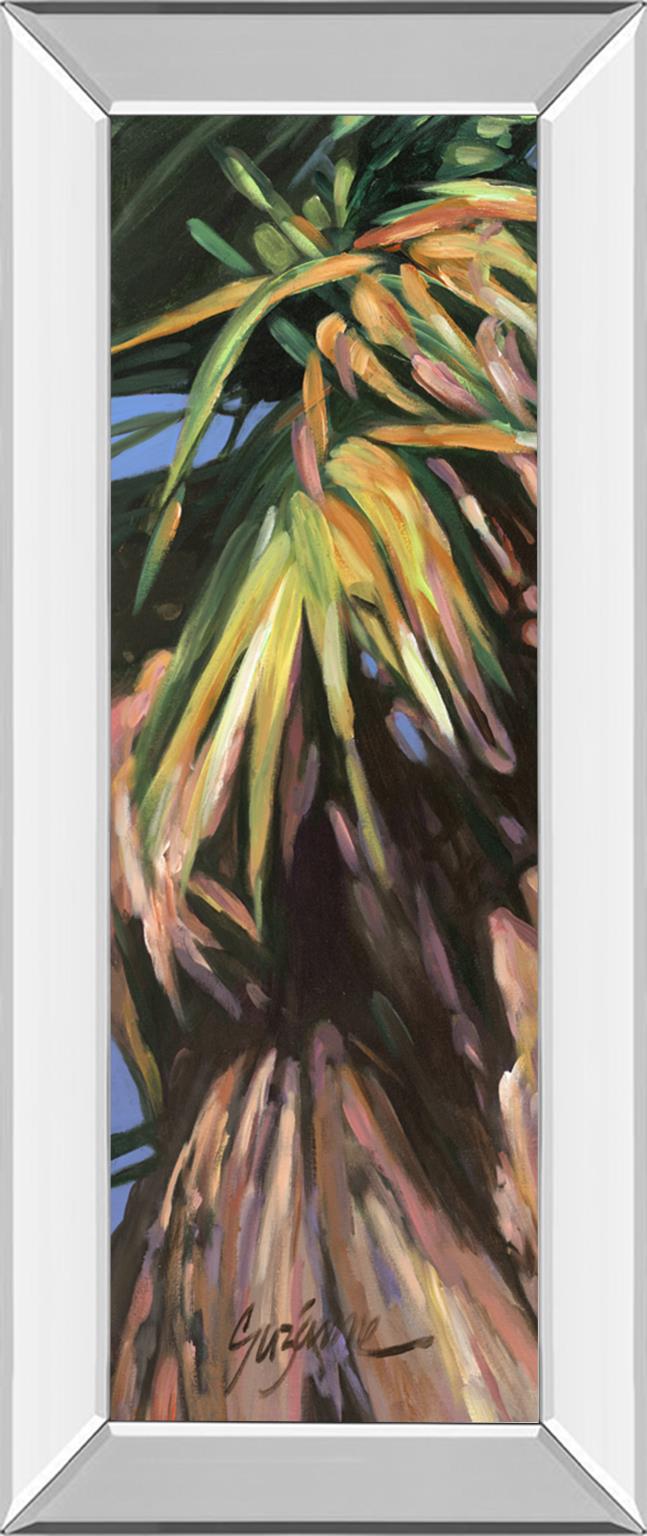 Mirrored Frame Wild Palm I By Suzanne Wilkins 18X42 Mirror Frame Print