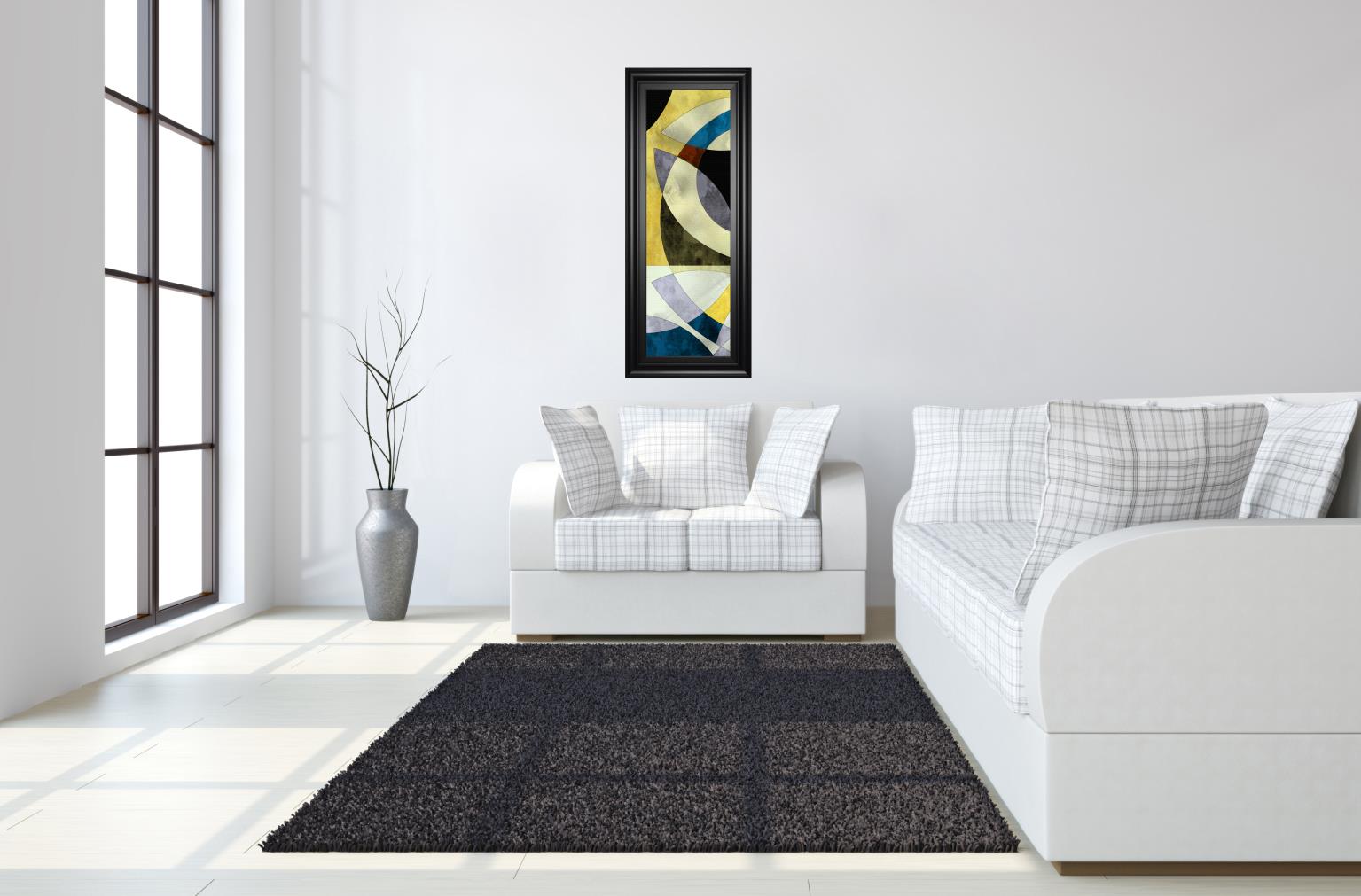 Elliptic Path Iii By James Burghardt 18X42 Framed Print