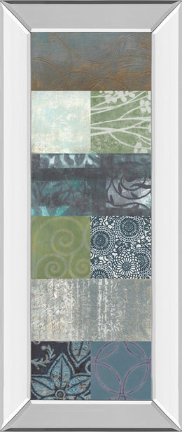 Mirrored Frame Zen Panel Ii By Vision Studio 18X42 Mirror Frame Print