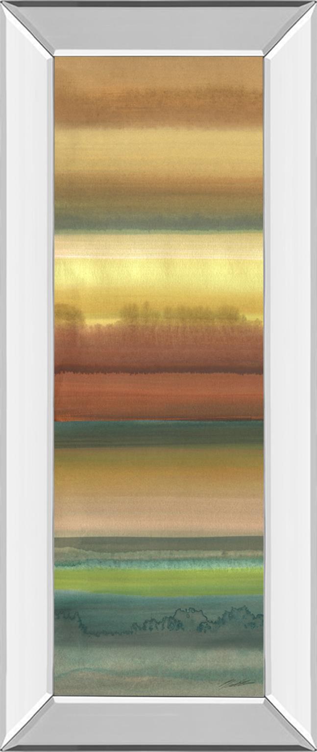 Mirrored Frame Ambient Sky I By John Butler 18X42 Mirror Frame Print