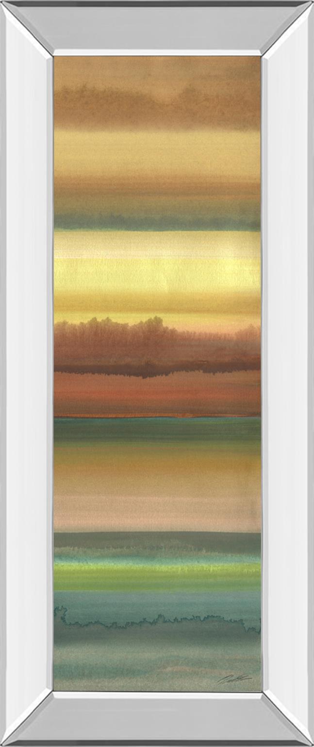 Mirrored Frame Ambient Sky Ii By John Butler 18X42 Mirror Frame Print