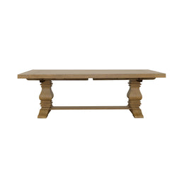 Florence 126-inch Extension Dining Table Distressed Black