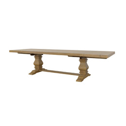 Florence 126-inch Extension Dining Table Distressed Black