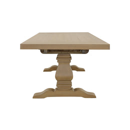 Florence 126-inch Extension Dining Table Distressed Black