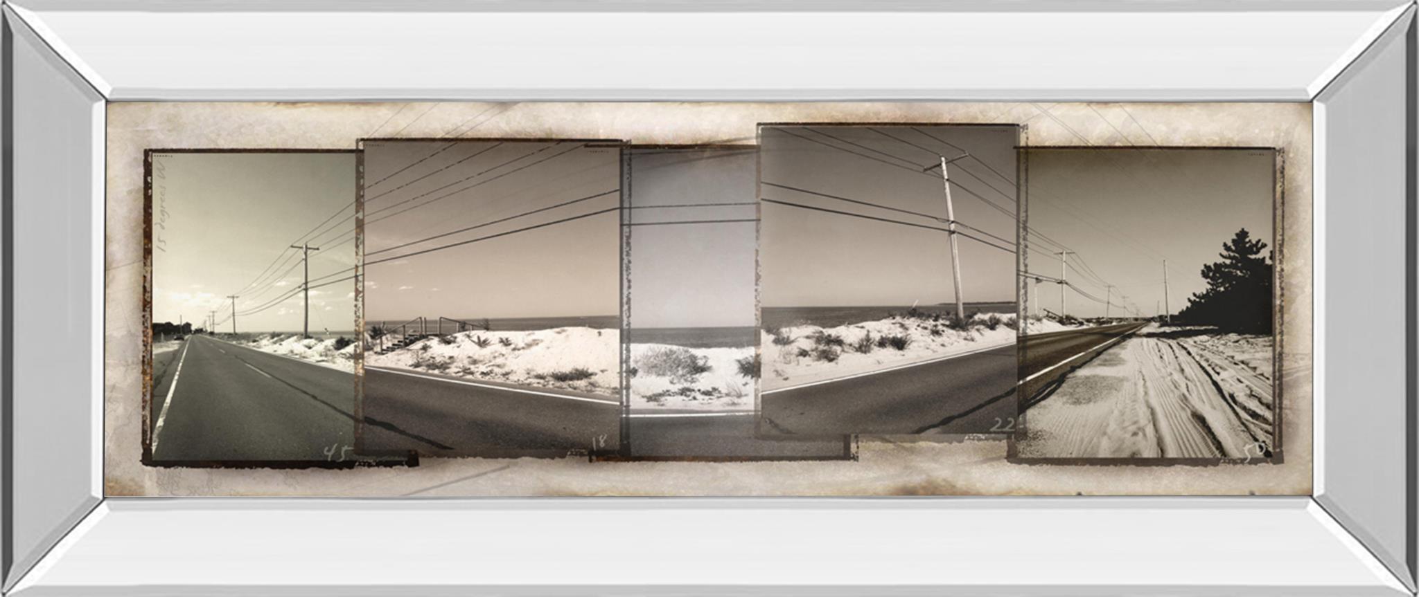 Mirrored Frame The Old Coast Road By Noah Bay 18X42 Mirror Frame Print