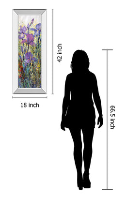 Mirrored Frame Iris Field I By Tim Otoole 18X42 Mirror Frame Print