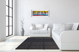 Mirrored Frame Skyline By Erin Ashley 18X42 Mirror Frame Print